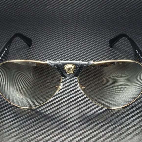 SALE! Versace 62mm Gold Trim Men Sunglasses - Picture 2 of 5